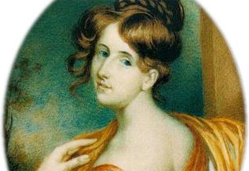 Portrait of English author Elizabeth Gaskell